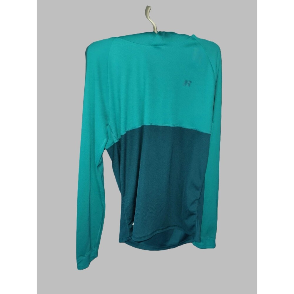 Men's Russell Athletics Long Sleeve Green Hoodie - Size Small